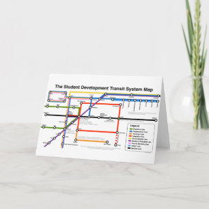 Student Development Transit System Map Card Karte