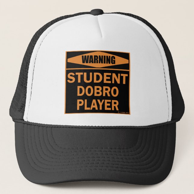 Student Dobro Player Truckerkappe (Vorderseite)