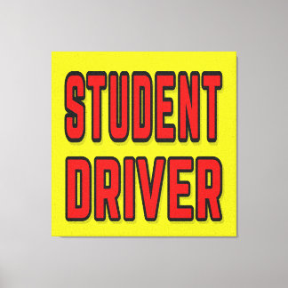 Student Driver Leinwanddruck