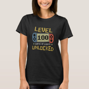 Student Gamer Retro 100. Tageslehrer 100 Tage T-Shirt