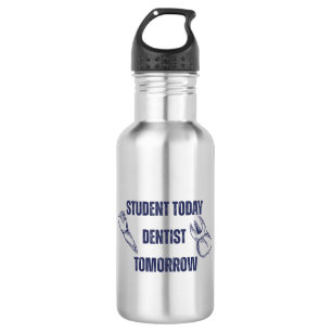 Student heute, Zahnarzt morgen Stahlflasche Edelstahlflasche