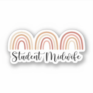 Student Midfrau, Midwifery Student Aufkleber