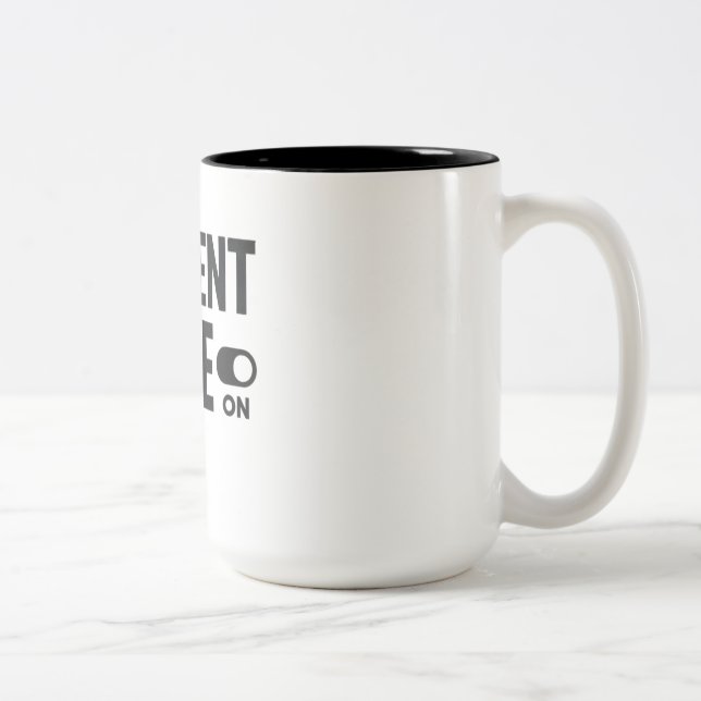 Student Mode On – Funny Study Motivation Zweifarbige Tasse (Rechts)