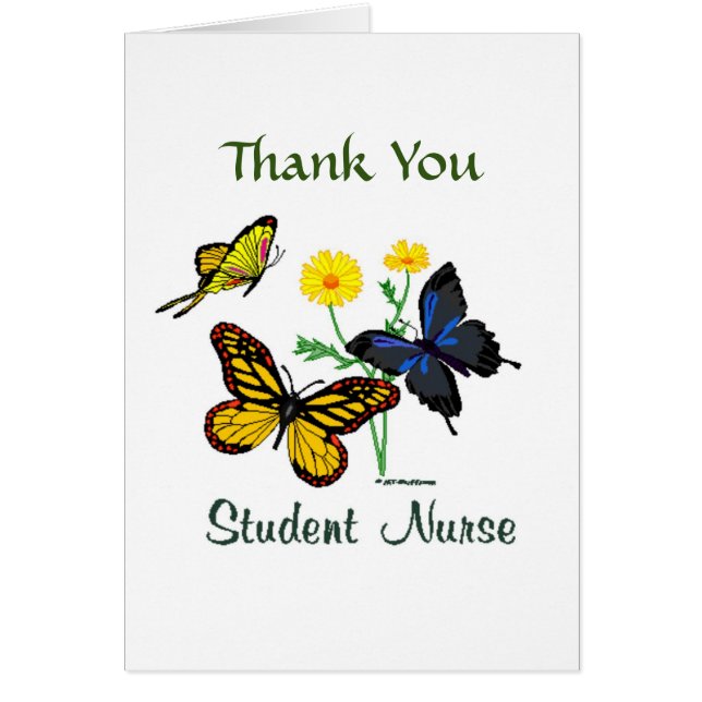 Student Nurse Butterflies Vielen Dank (Vorne)