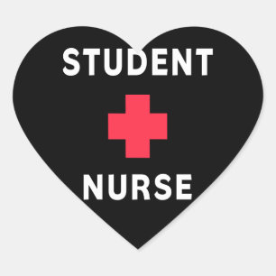 Student Nurse Herz-Aufkleber
