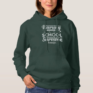 Student Nurse Personalisiert Green Hoodie