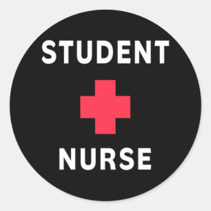 Student Nurse Runder Aufkleber