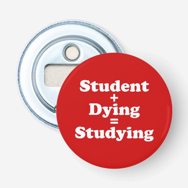 Student plus das sterbende flaschenöffner (Vorderseite)