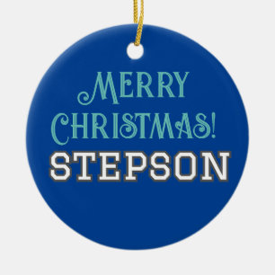 Student Typografie Merry Christmas Stepson Keramik Ornament