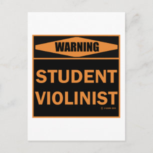 Student Violinist Postkarte