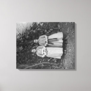 Studenten an der Kunstschule für Mädchen in der Tü Leinwanddruck