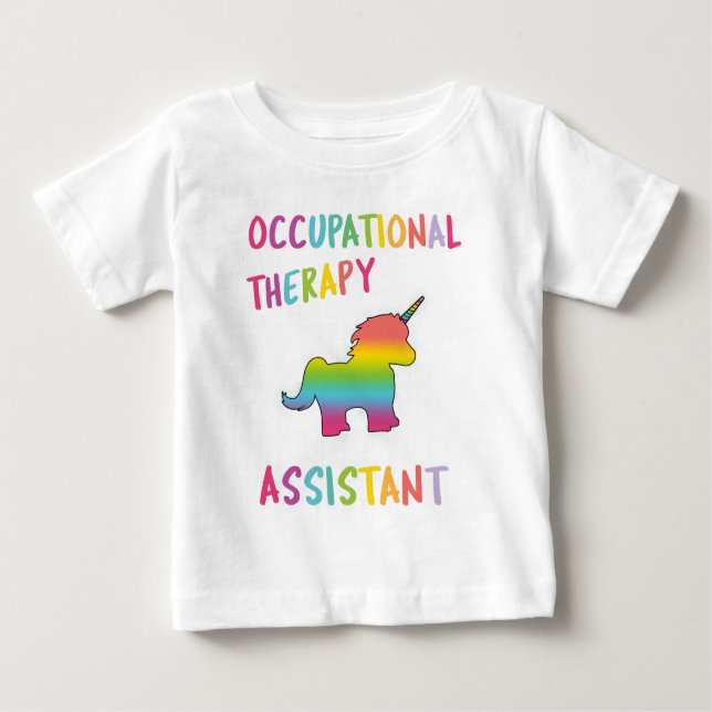 Studenten-Beschäftigungstherapie-behilfliches Baby T-shirt (Vorderseite)