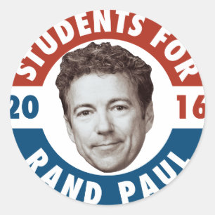 Studenten für Rand Paul - Vintager Runder Aufkleber