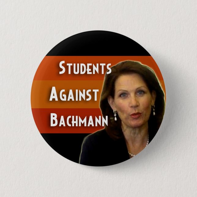 Studenten gegen Bachmann Kampagnenknopf Button (Vorderseite)