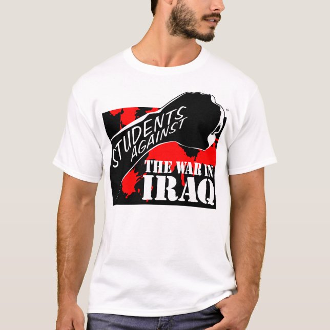 Studenten gegen den Krieg im Irak T-Shirt (Vorderseite)