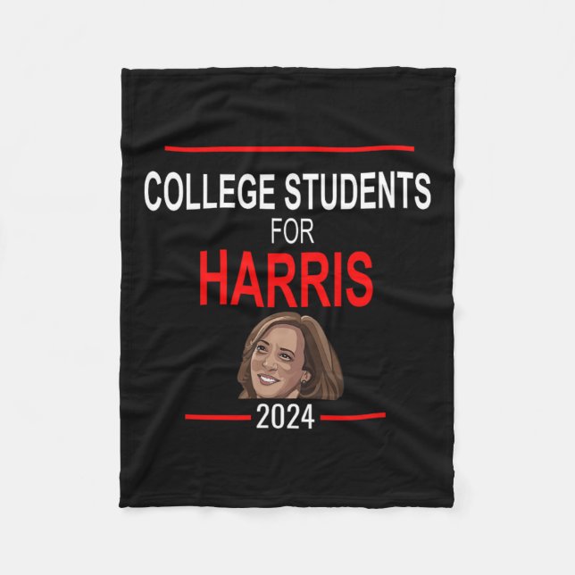 Studenten Kamala Harris Präsident Kamala Wahl Fleecedecke (Vorderseite)