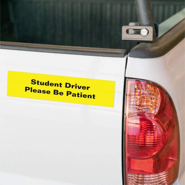 Studentenfahrer - Neuer Fahrer, Tee, Gelb Schwarz Autoaufkleber (Auf Lkw)