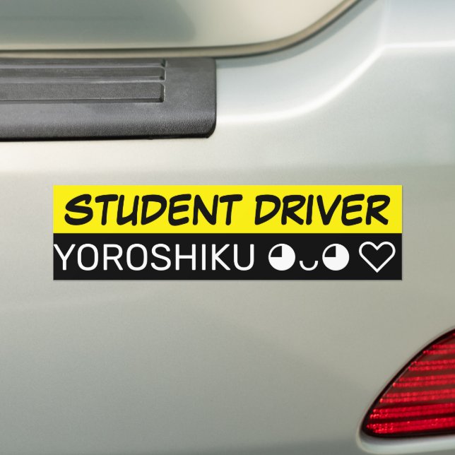 Studentenfahrer Yoroshiku Custom Autoaufkleber (Auf Auto)