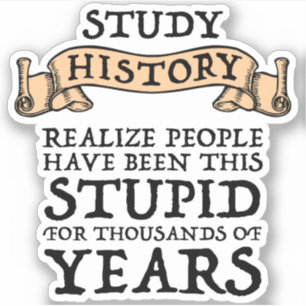 Studentengeschichte - Erkenntnis, dass die Mensche Aufkleber