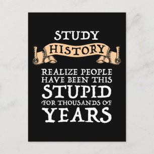 Studentengeschichte - Erkenntnis, dass die Mensche Postkarte