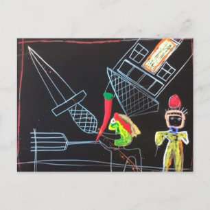 Studentenkäufer Postkarte