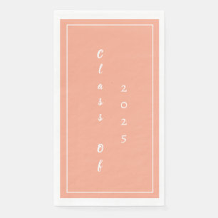 Studentenklasse 2025 Pink Peach Serviette