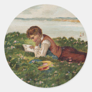 Studentenlesung Runder Aufkleber