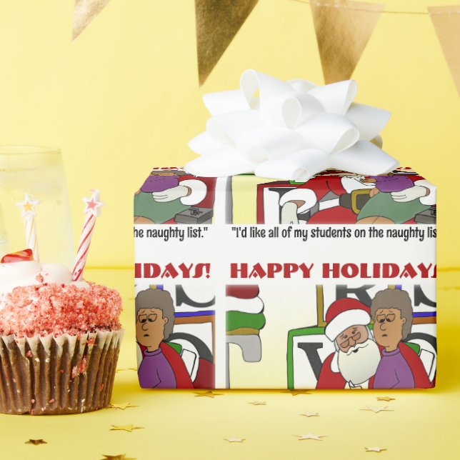 Studentenliste Geschenkpapier (Geburtstagsparty)