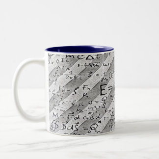 Studentenmathematik gleicht mit lustigen Zitaten v Zweifarbige Tasse