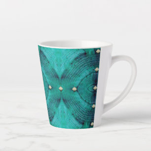 Studentenmuster in Aqua-Blues Milchtasse