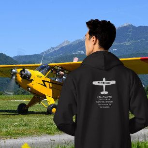 Studentenpilot First Solo Flugzeug einfach nach Ma Hoodie