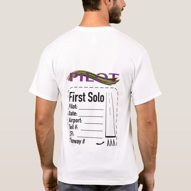 Studentenpilot Solo-Shirt T-Shirt (Rückseite)