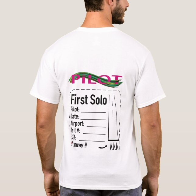 Studentenpilot Solo-Shirt T-Shirt (Rückseite)