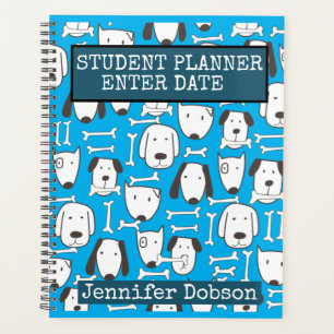 Studentenplaner mit bunten Cartoons Planer