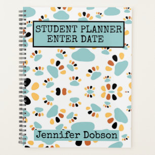 Studentenplaner mit Hundeschlittenhintergrund Planer
