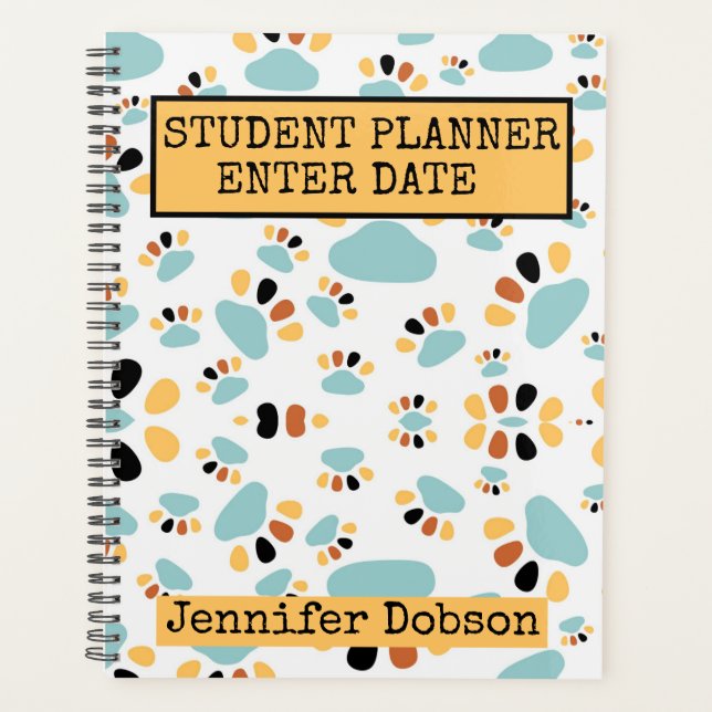 Studentenplaner mit Hundeschlittenhintergrund Planer (Vorderseite)