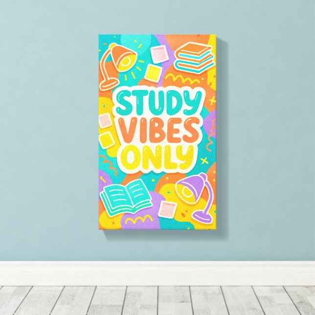 Studentenstudie Leinwand - Dorm Decor von hinten i (Insitu (Holzboden))