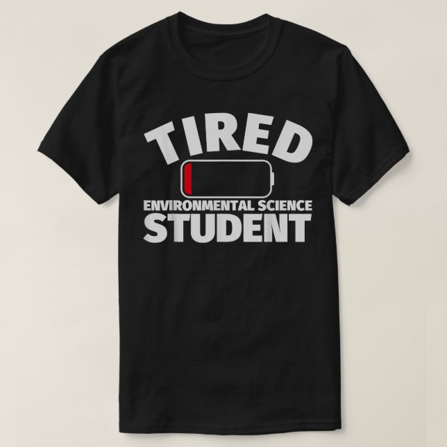 StudentIn für Umweltwissenschaften T-Shirt (Design vorne)
