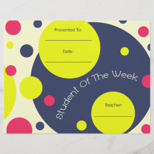 StudentIn The Week Award Zertifikat