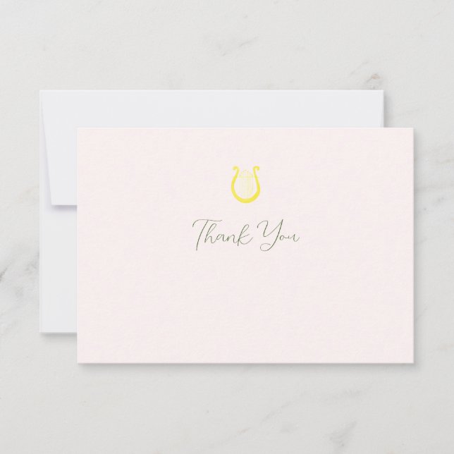 Studentinnenverbindung für Wasserfarben Dankeskarte (Vorderseite)