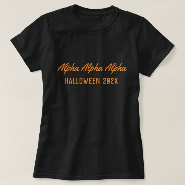 Studentinnenverbindung Halloween T-Shirt (Design vorne)