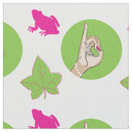 Studentinnenverbindung Lebensrosa und grünes Geweb Stoff