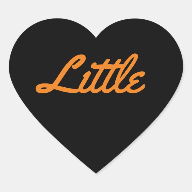 Studentinnenverbindung Little Halloween Herz-Aufkleber (Vorderseite)