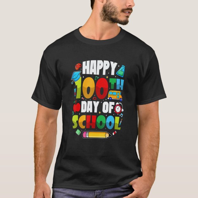 Students 100 Days Of School Teachers 2023 Boys And T-Shirt (Vorderseite)