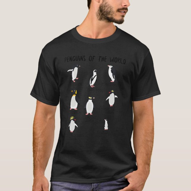 Students Teachers Animals Education  Penguins of t T-Shirt (Vorderseite)
