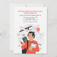 Studie Abroad Abarewell Party Einladung