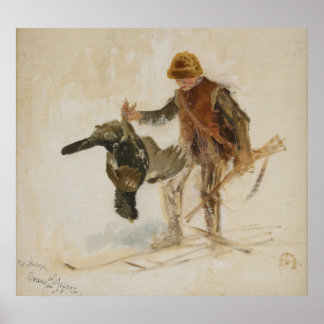 Studie Bruno Liljefors Juvenile Grouse Hunter 1924 Poster