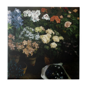Studie der Blumen von Frederic Bazille Fliese