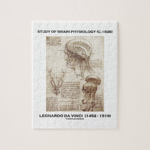 Studie der Gehirn-Physiologie (C. 1508) da Vinci Puzzle