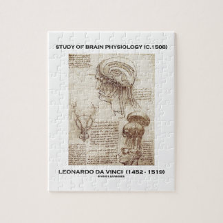 Studie der Gehirn-Physiologie (C. 1508) da Vinci Puzzle